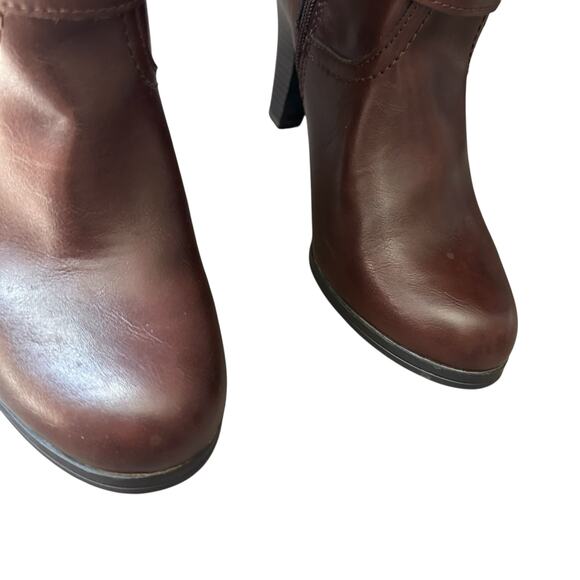 Arizona Jean Co Brown Faux Leather Boots 9 - Picture 2 of 11